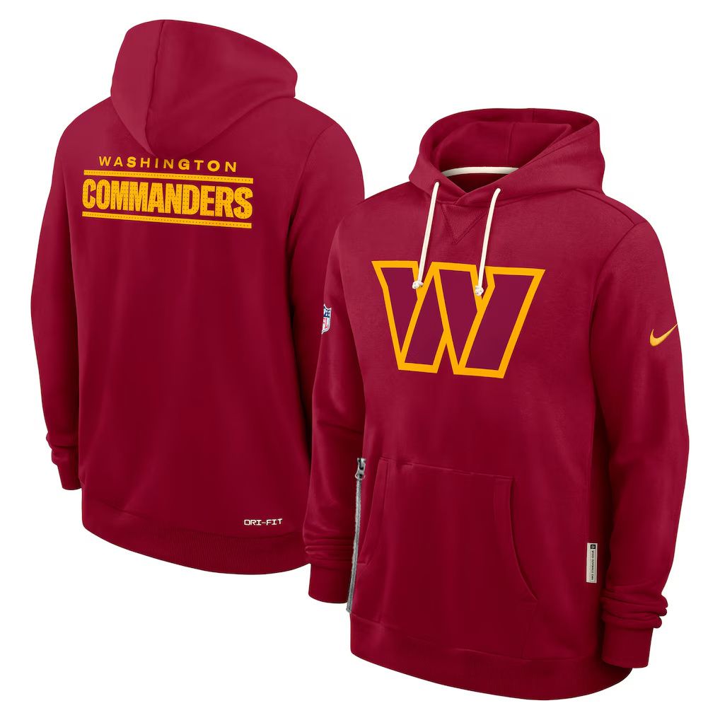 Men 2026 NFL Washington Commanders hoodie red 01